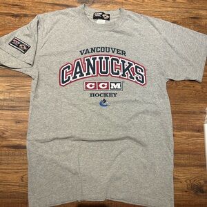 CCM Vancouver Canucks NHL Hockey Vintage Graphic Tee